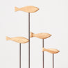 At Anchor - Four Swimming Fish on Driftwood Base