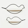 Rustic Chic - Pair of Bird Outline Wall Shelves