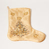 Indian Christmas - Embroided Stocking - Gold / Gold