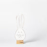 Spring Fever - Small Rabbit Head on Plinth - White