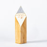 Wood and Silver Christmas - Large Cubist Santa