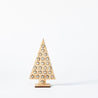 Wood and Silver Christmas - Small Tree on Base