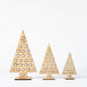 Wood and Silver Christmas - Large Tree on Base