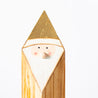 Wood and Gold Christmas - Small Cubist Santa