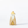 Wood and Gold Christmas - Small Santa with Tree