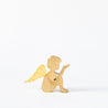 Wood and Gold Christmas - Small Seated Cherub