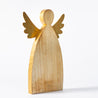 Wood and Gold Christmas - Medium Standing Angel