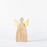 Wood and Gold Christmas - Medium Standing Angel