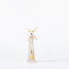 Wood and Gold Christmas - Small Long Reindeer on Plinth