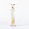 Wood and Gold Christmas - Large Long Reindeer on Plinth