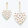 Wood and Gold Christmas - Small Heart Hanger