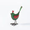 Robin Red Breast  - Small Standing Green Robin W/ Crown