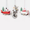 Spring into Christmas - Snowman Cycling Spring Hange