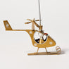 Spring into Christmas - Snowman Helicopter Spring Hanger