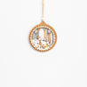 Country Christmas - Medium Snowman Hanger in Brown Bauble Outline