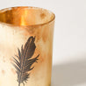 Feathered - Large Open Feather Votive