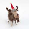 Christmoose  - Large Stick Legged Fur Moose