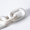 Marbled - Oval Chain Links - White