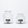 Wrought Iron Range - Small Jar Pillar Candleholder