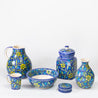 Decoro Al Mano - Large Storage Jar - Floral Blue