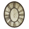 Dark Distressed Chic - Oval Clock