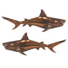 Raw Art - Large Pair of Wall Sharks