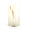 Feathered - Large Smoked Glass Feathered Vase