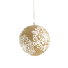 Craft Christmas - Large Painted Flower Bauble