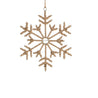 Jute Christmas - Small Hanging Snowflake - Twelve Sides