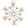 Jute Christmas - Large Jute Hanging Snowflake - Twelve Sides