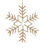 Jute Christmas - Large Hanging Snowflake - Six Sides