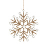 Jute Christmas - Small Hanging Snowflake and Crystals