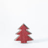 Scratched Christmas - Small Outlined Tree - Red
