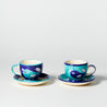 Songbirds - Cappuccino cup/saucer - set of two