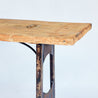 One of a kind - Long Wood and Iron Console Table
