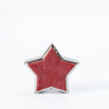 Scratched Christmas - Small Outlined Star - Red