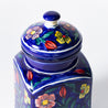Decoro Al Mano - Large Storage Jar - Floral Cobalt