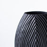 Black and White - Large Ridged Vase