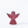 Scratched Christmas - Small Outlined Angel - Red