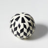 Black and White - Round Ball - Herringbone