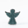 Scratched Christmas - Small Outlined Angel - Green