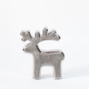 Scratched Christmas - Medium Outlined Reindeer - Grey