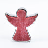 Scratched Christmas - Large Outlined Angel - Red