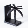 Black and White - Pair of Palm Tree Bookends