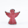 Scratched Christmas - Medium Outlined Angel - Red