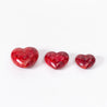 Red Carved Hearts - Medium Heart