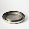 Antique Pewter - Large Curled Edged Tray