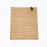 Leather Shreds - Large Leather Rug - Gold Detail