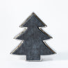 Scratched Christmas - Large Outlined Tree - Charcoal