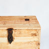 One of a kind - Wooden Blanket Box on Wheels